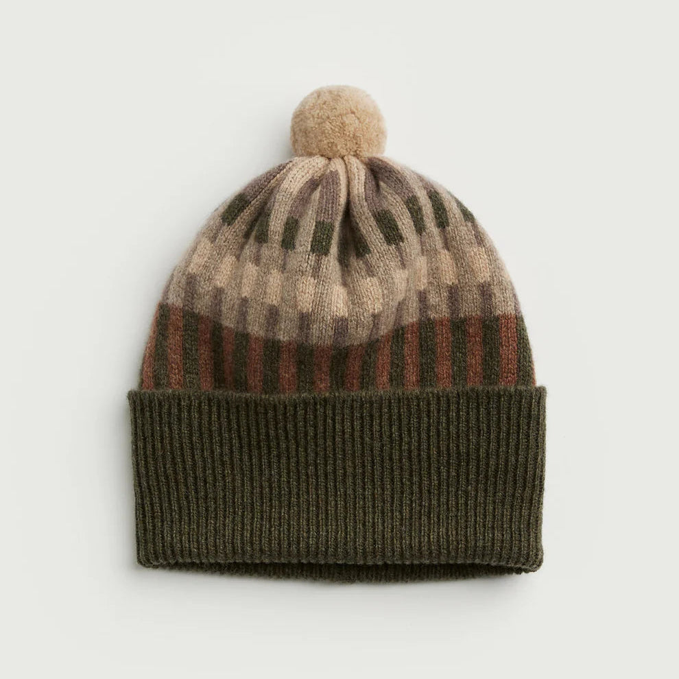 Harbour Pom Hat - Nettle, Wren & Hazelnut