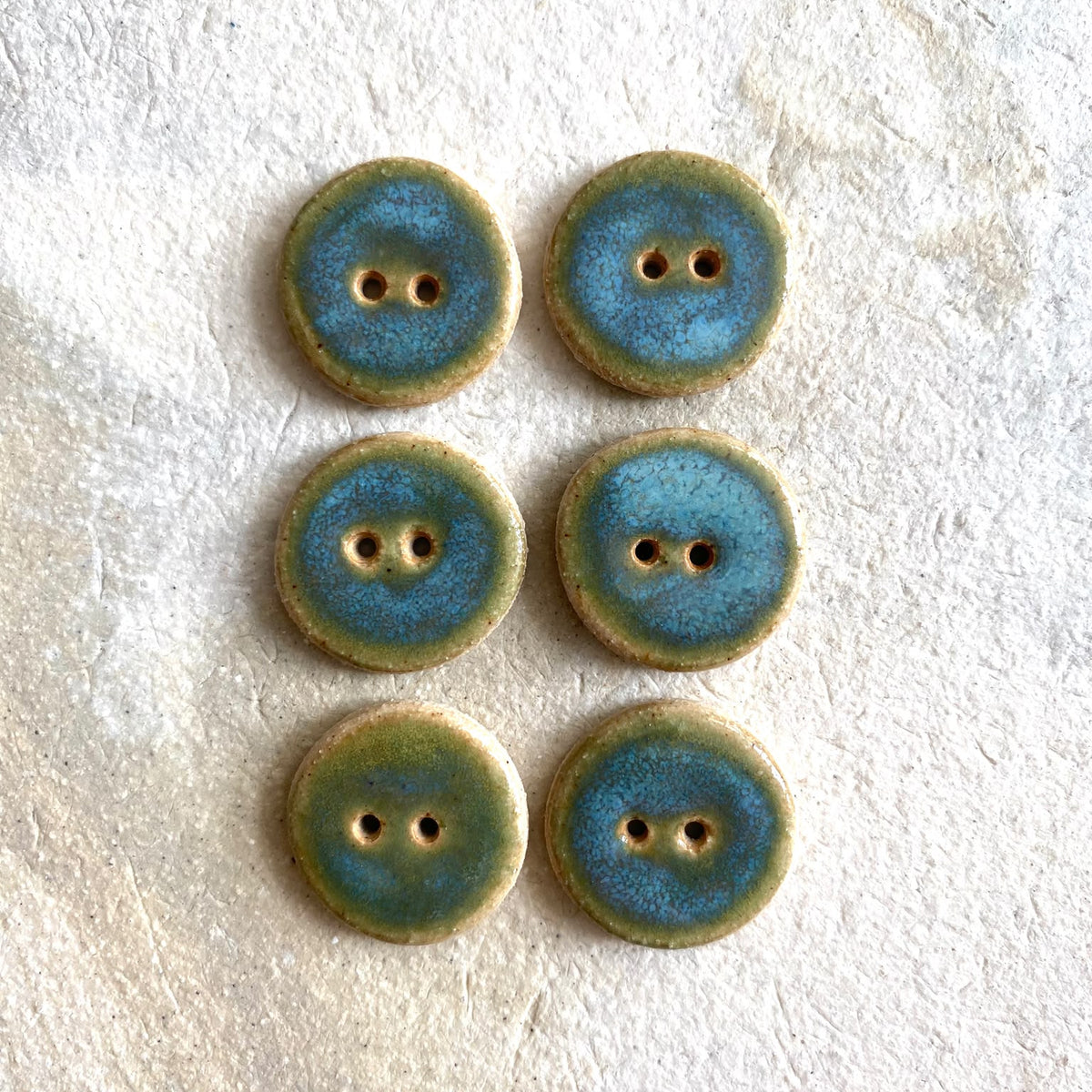 Ceramic Buttons - Sea Mist