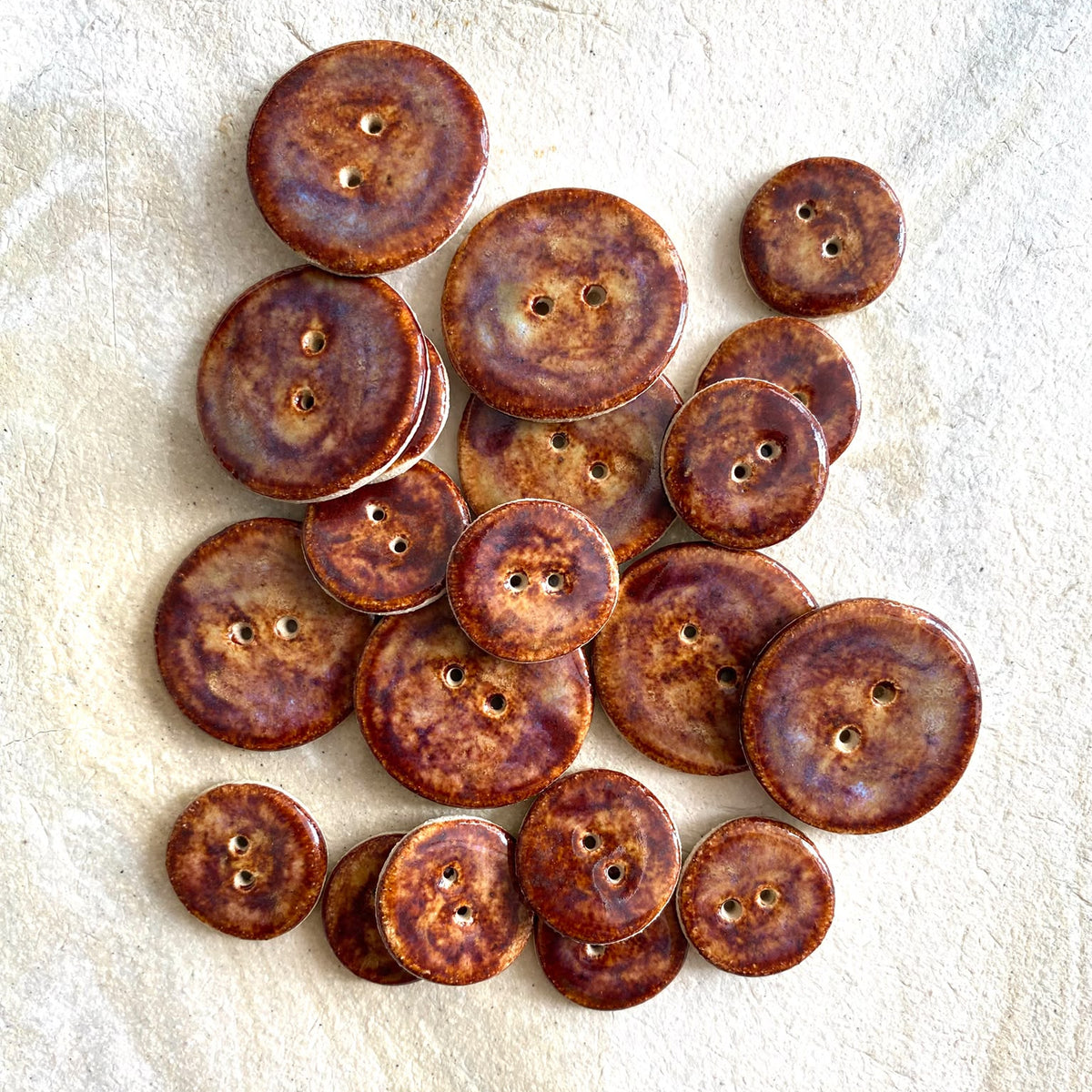 Ceramic Buttons - Fired Clay
