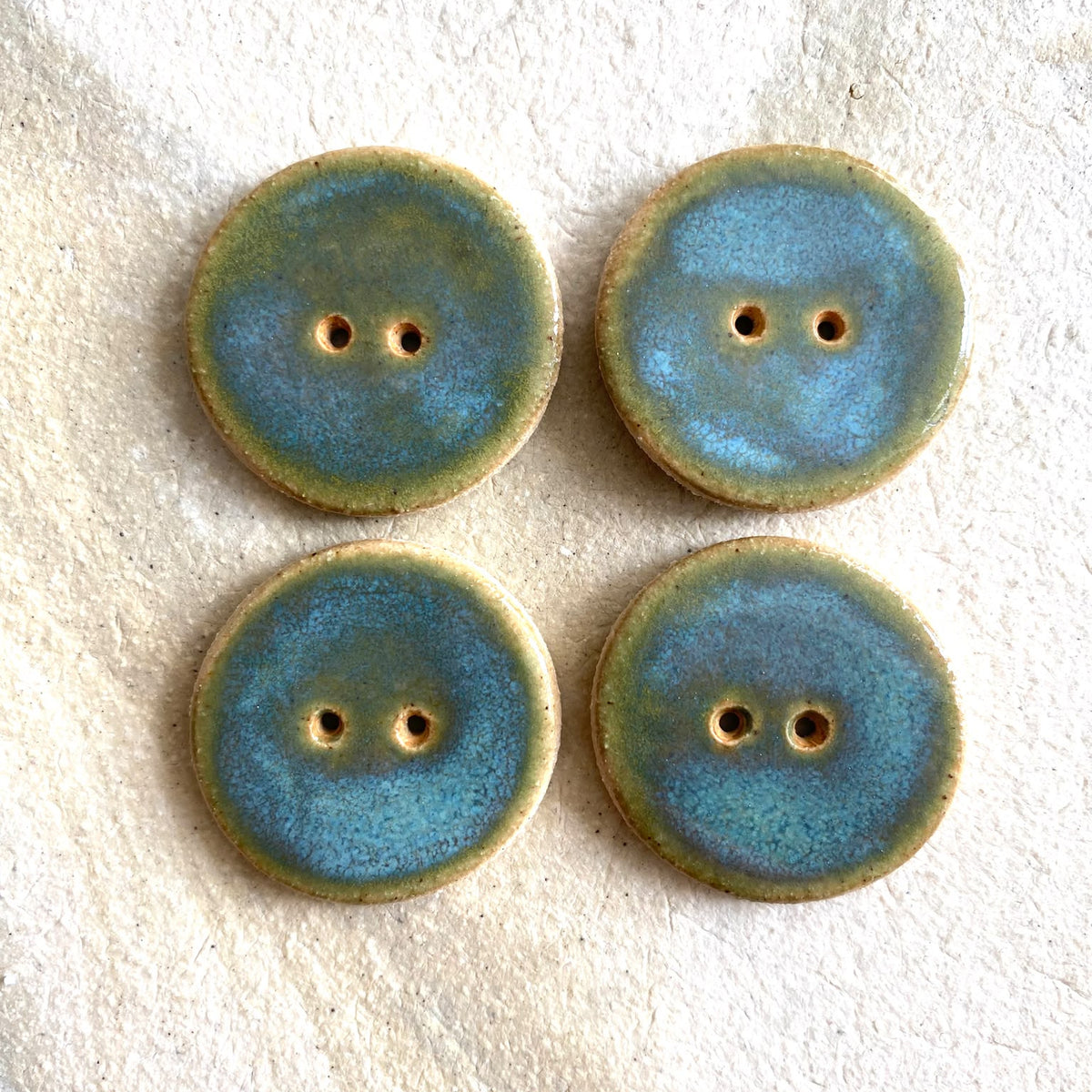 Ceramic Buttons - Sea Mist