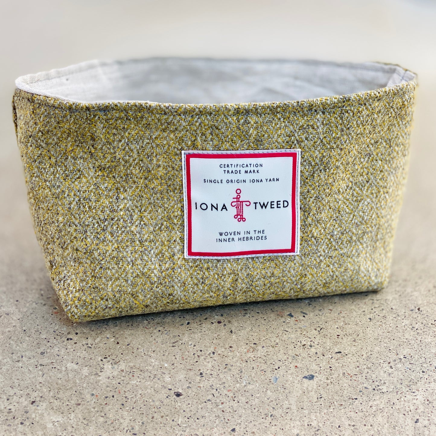 Iona Tweed Linen Basket