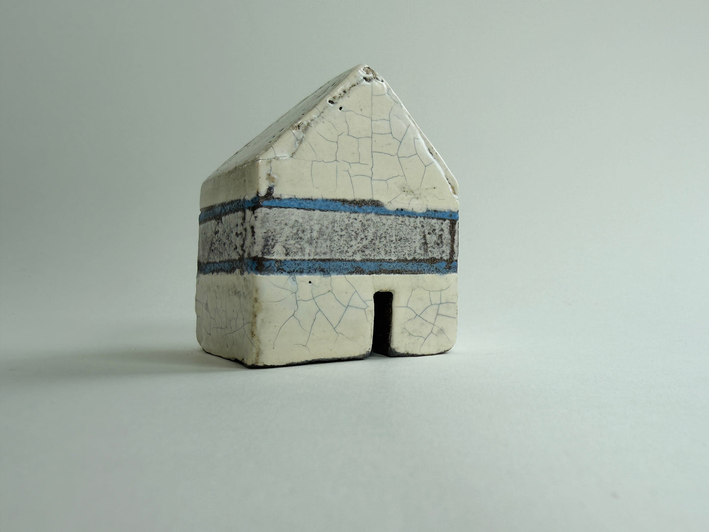 Larger Croft House - White & Blue