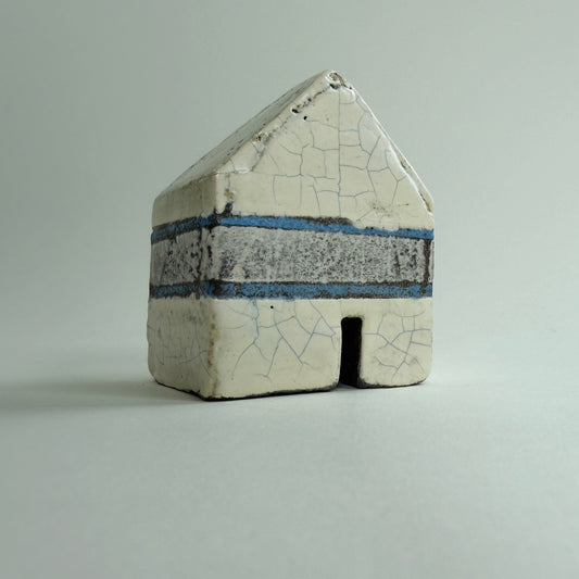 Larger Croft House - White & Blue
