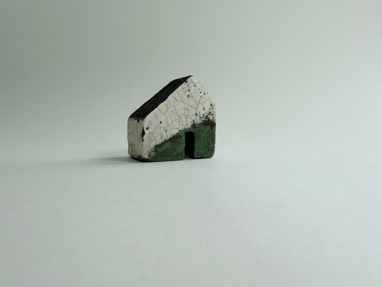 Small Croft House - White & Green