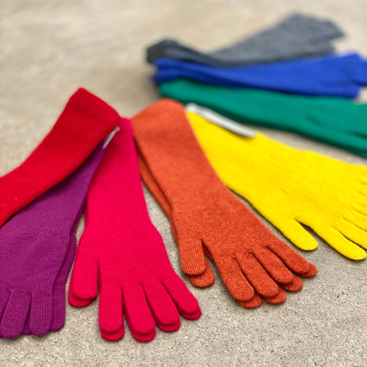 Lambswool Long Gloves