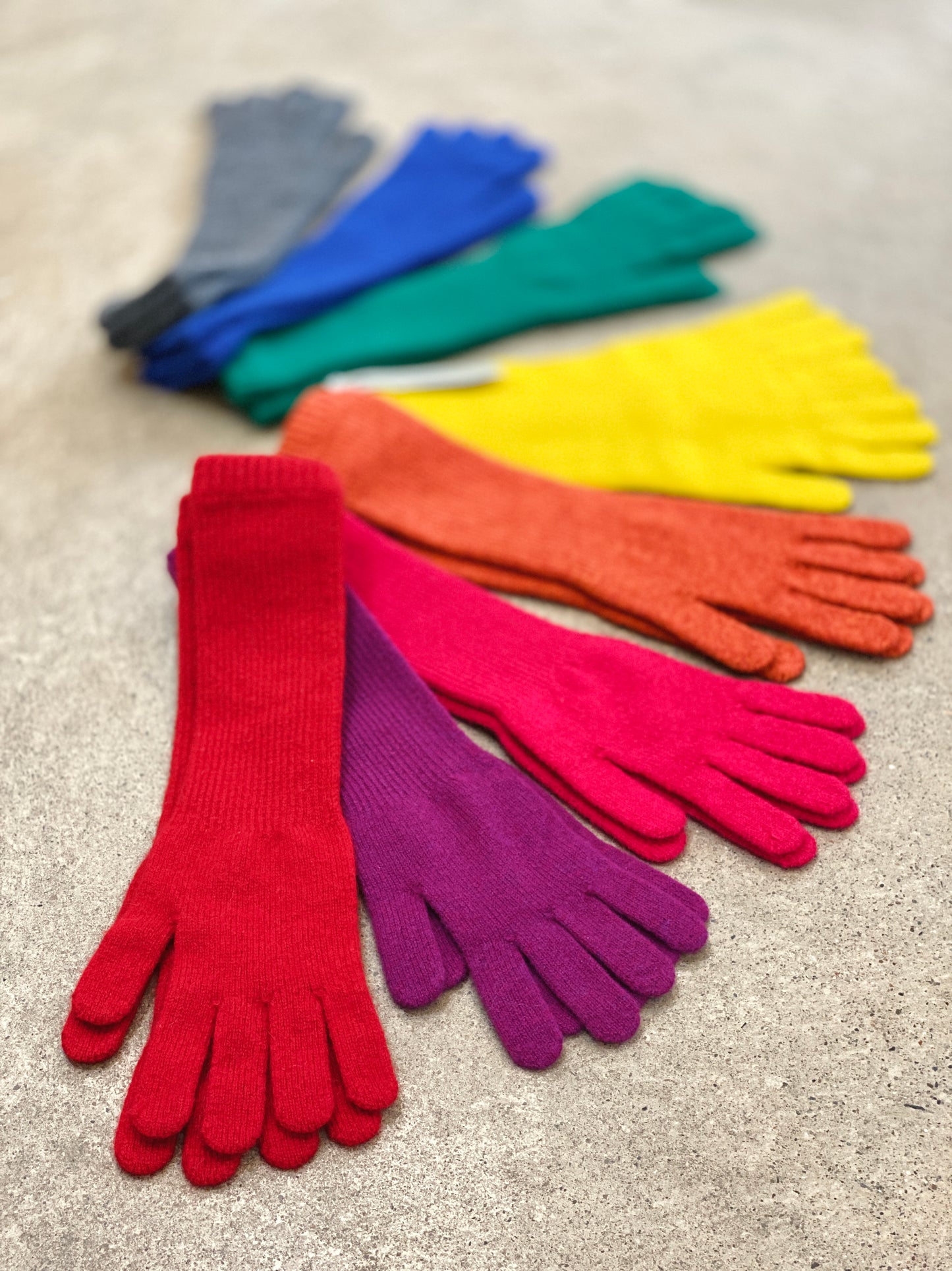 Lambswool Long Gloves