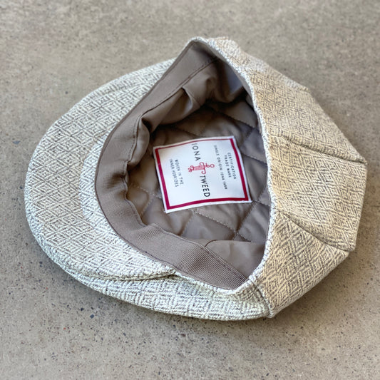 Iona Tweed Bunnet - Silver Diamond Twill