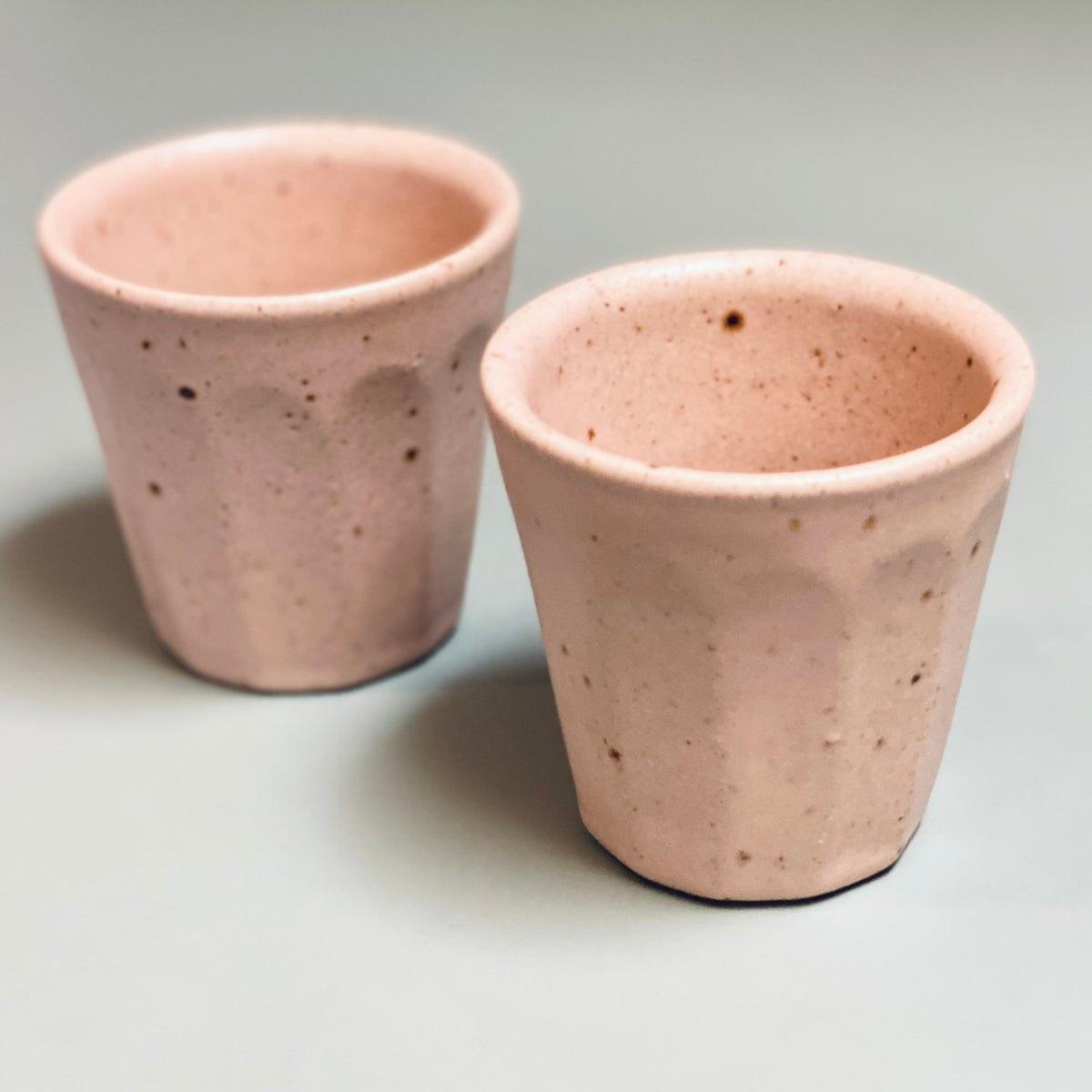 Iona Craft Shop Faceted Cortado Cup - Feldspar Pink