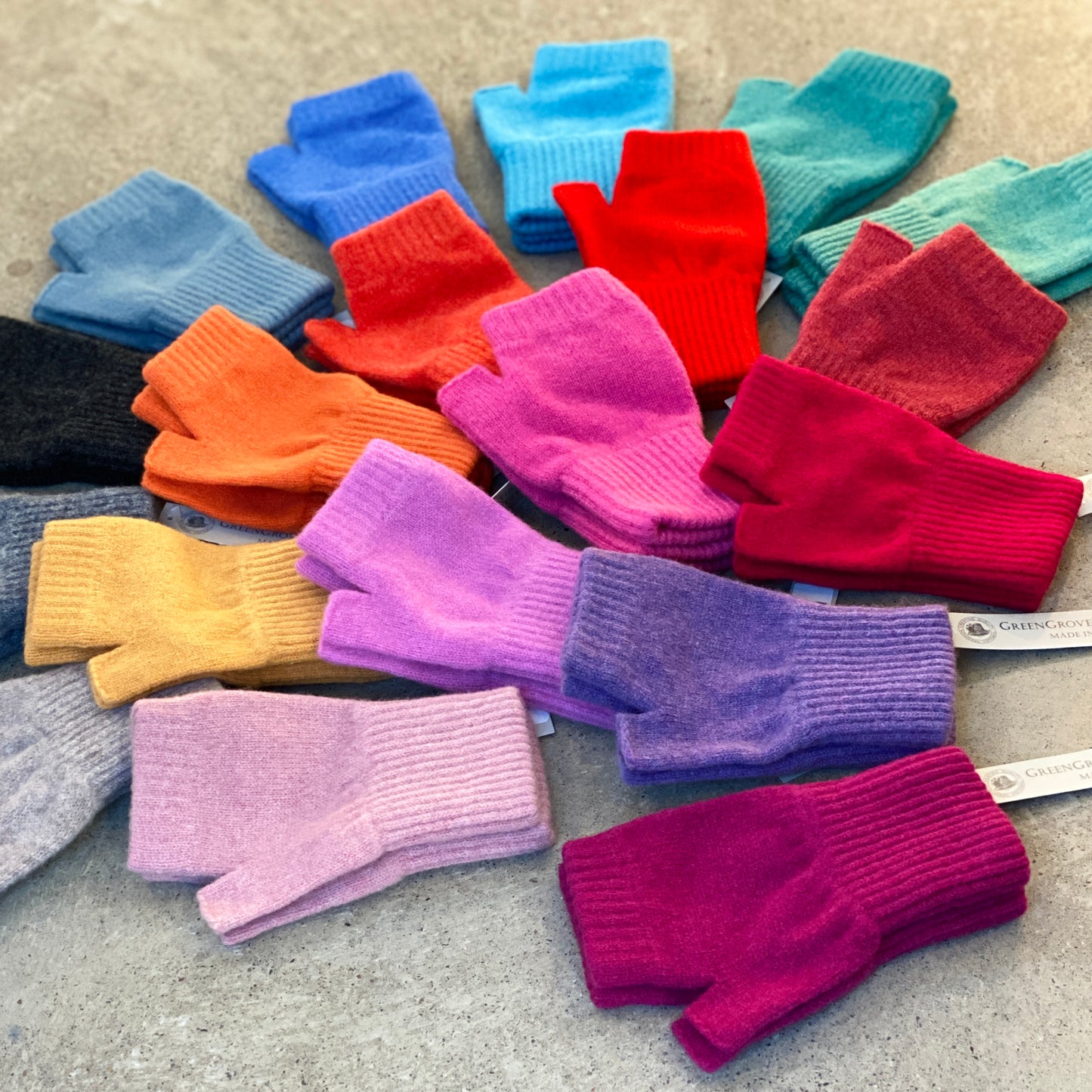 Lambswool Fingerless Mittens
