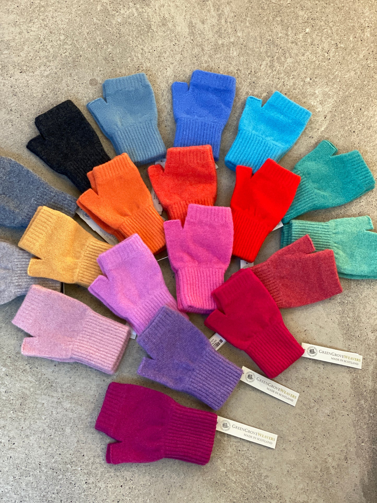 Lambswool Fingerless Mittens