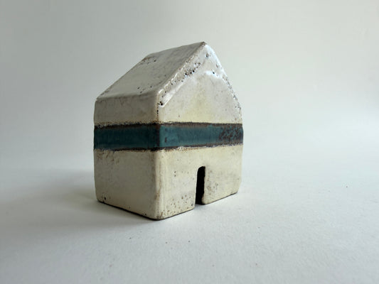 Larger Croft House - White & Blue