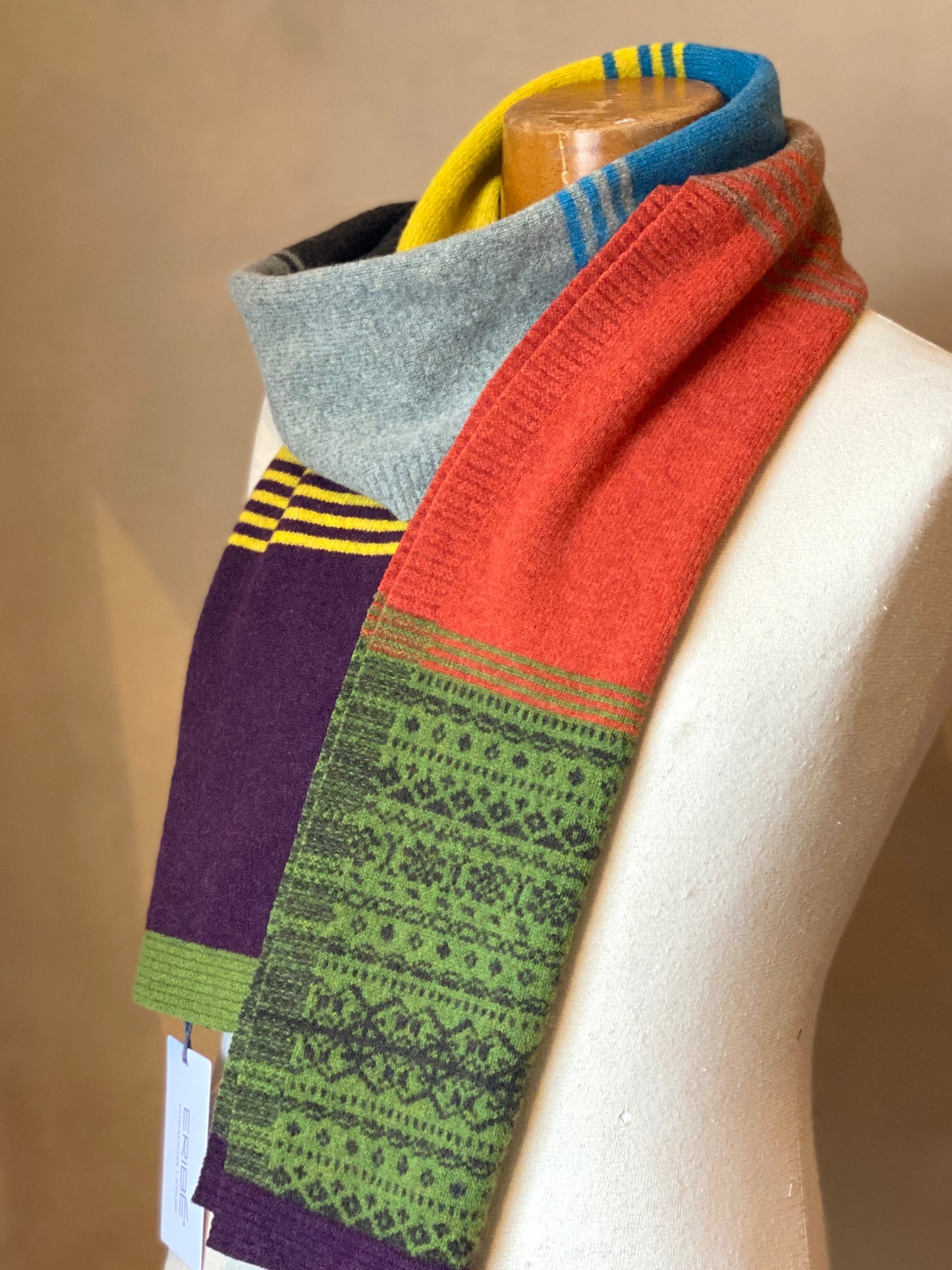Alloa Stripe Scarf - October