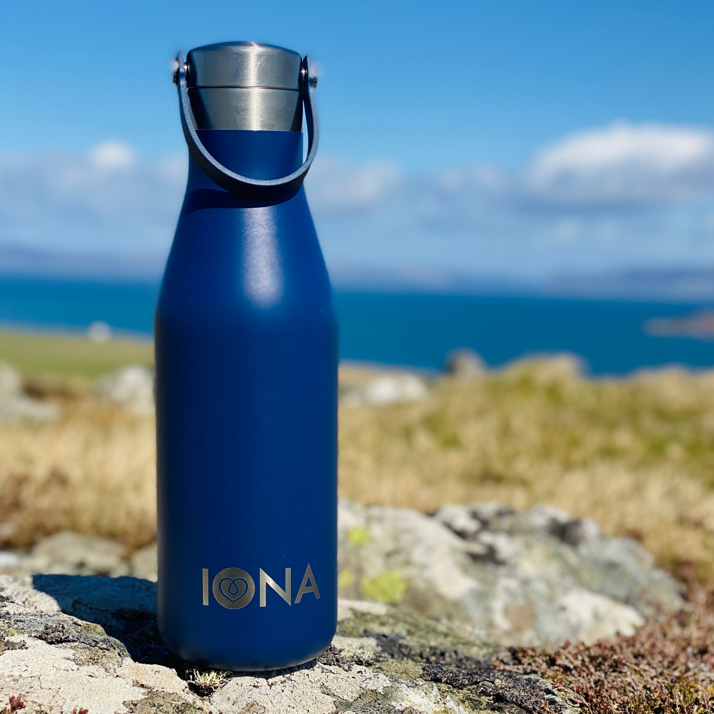 Iona Water Bottle - Oxford Blue