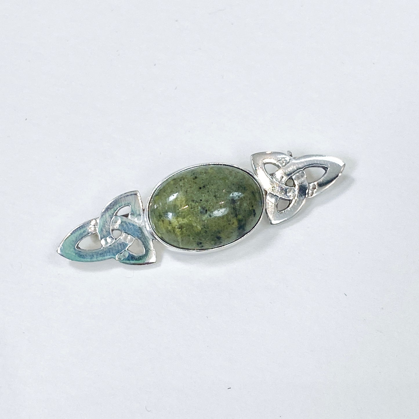 Iona Green Stone Eternity Brooch