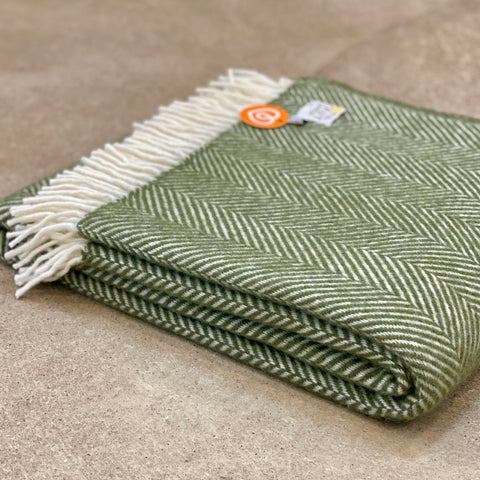Olive Herringbone