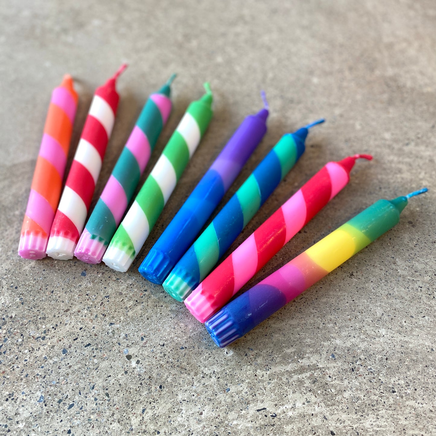 Helter Skelter Stick Candles