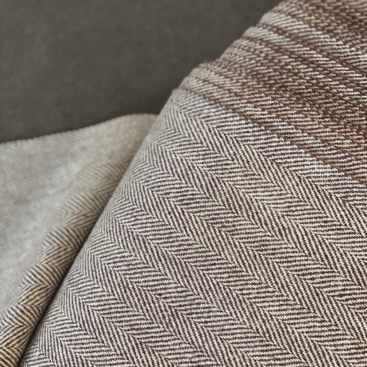 Herringbone - Library Brown/IW7 Silver