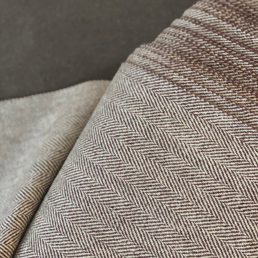 Herringbone - Library Brown/IW7 Silver