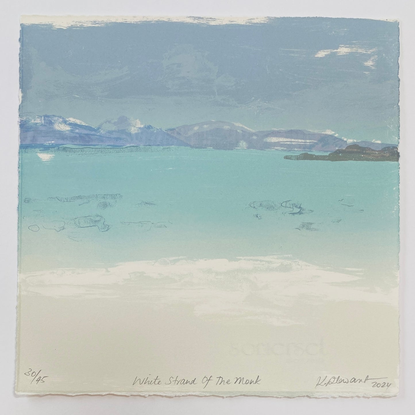 'White Strand of the Monks' Original Screen Print