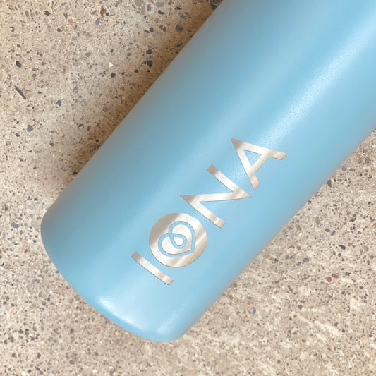 Iona Water Bottle - Home Blue
