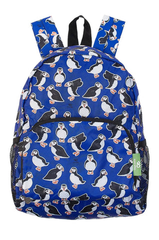 Eco Chic Mini Puffin Backpack - Blue