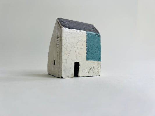 Larger Croft House - White & Blue