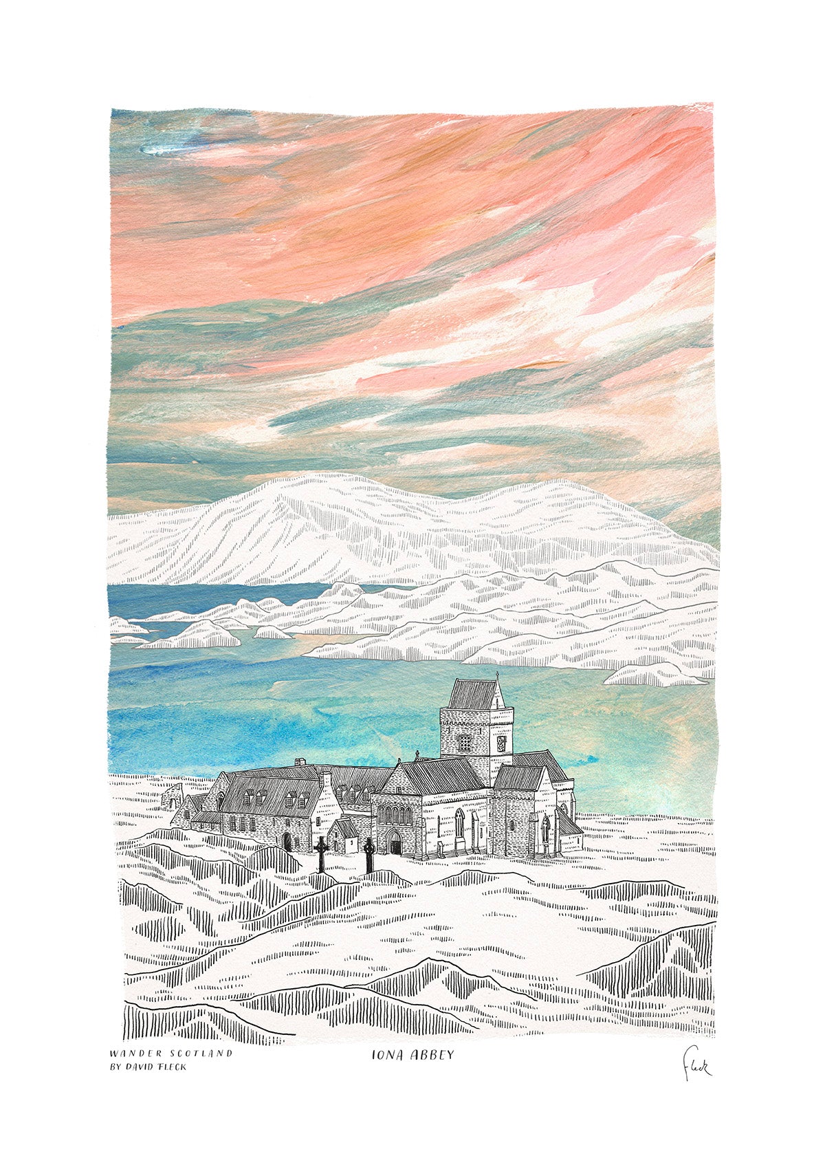 Iona Abbey by David Fleck