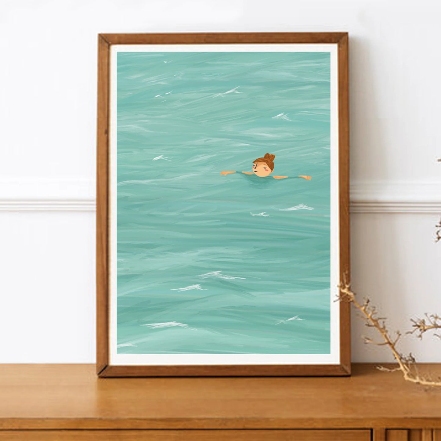 Floating on the Sea - A5 Print