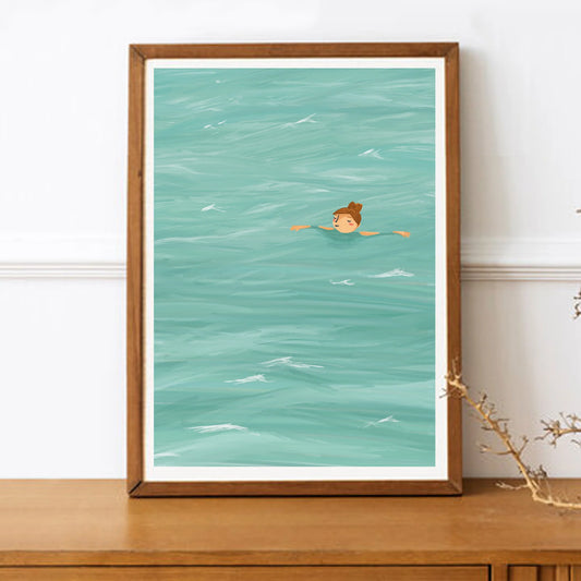 Floating on the Sea - A5 Print
