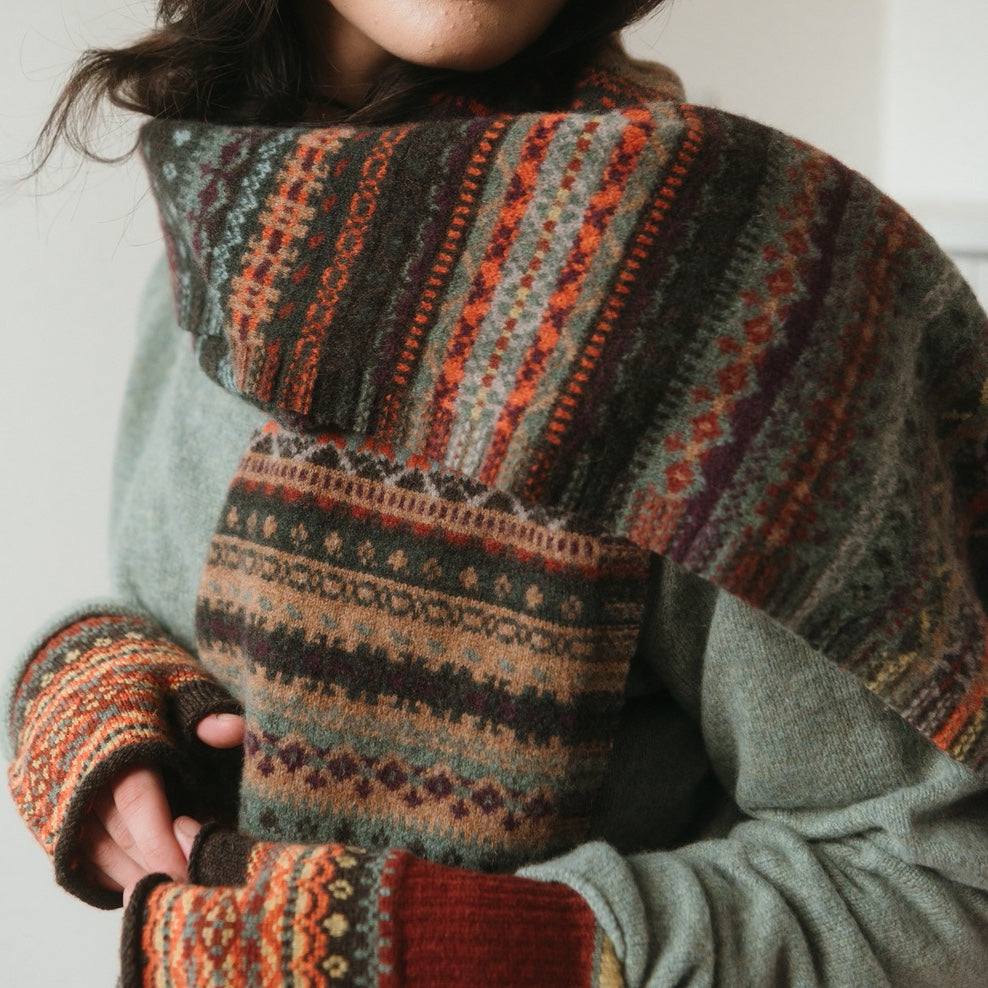 Alloa Fairisle Scarf - Braemar-Oakley