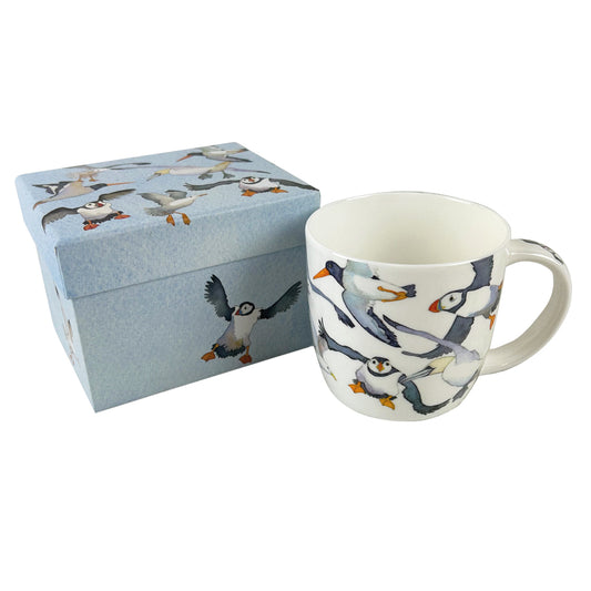 Flying Seabirds Boxed Mug