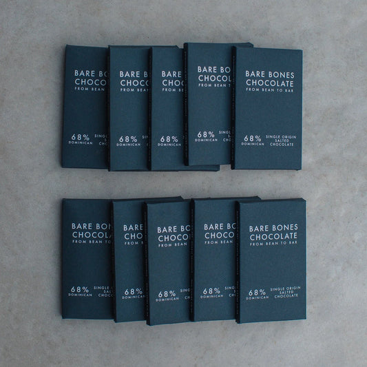 Bare Bones Chocolate Mini Bar - 68% Dominican Salted