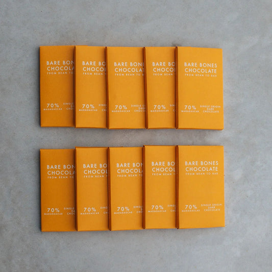 Bare Bones Chocolate Mini Bar - 70% Madagascar Dark
