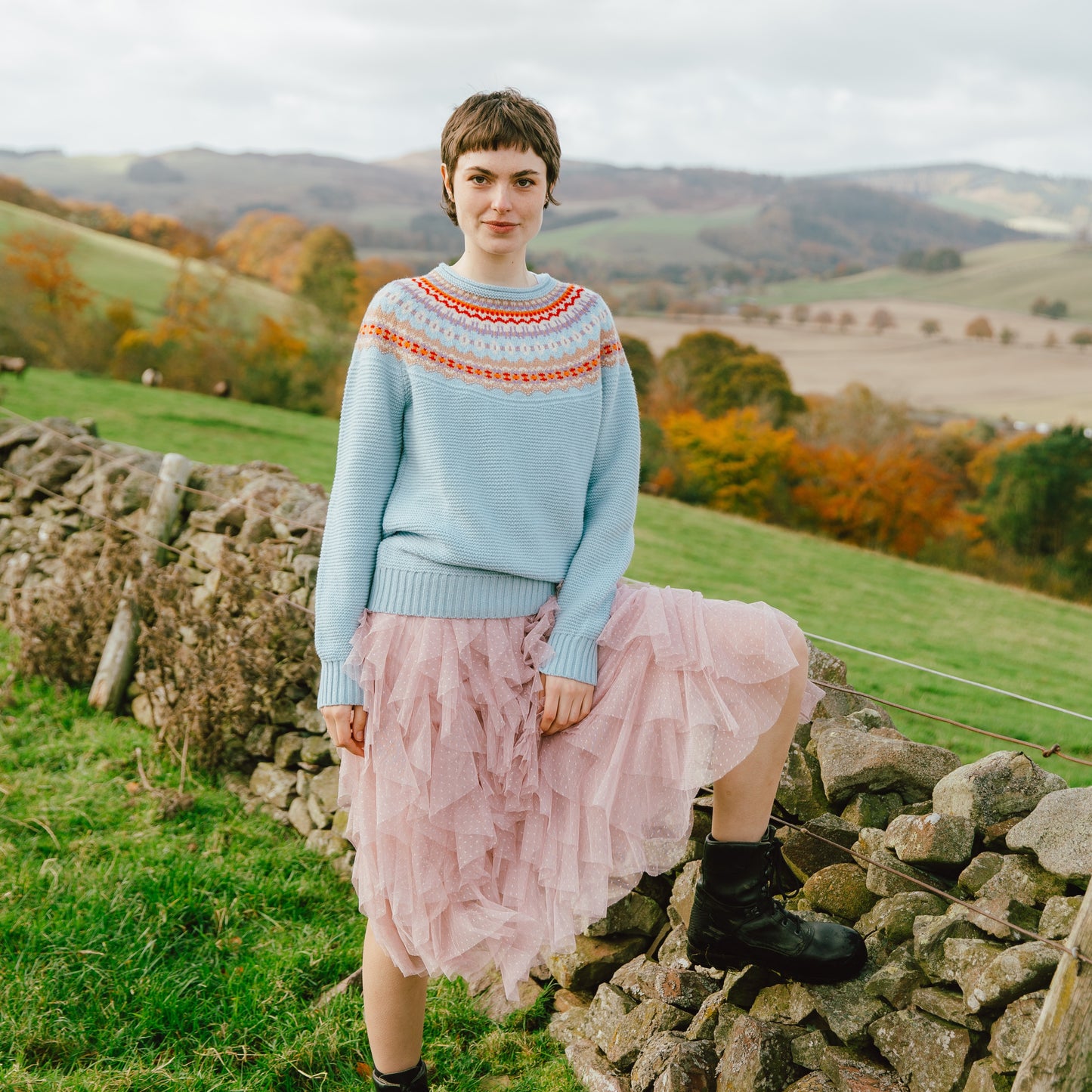 Stoneybrek Sweater - Cornflower