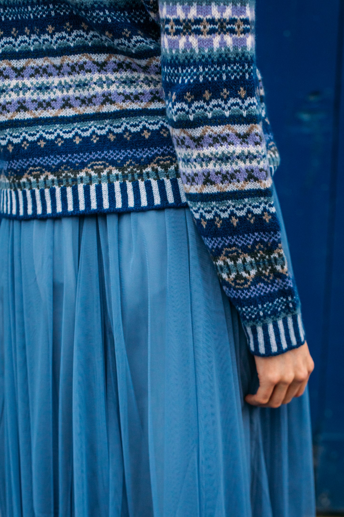 Kinross Cardigan - Sapphire