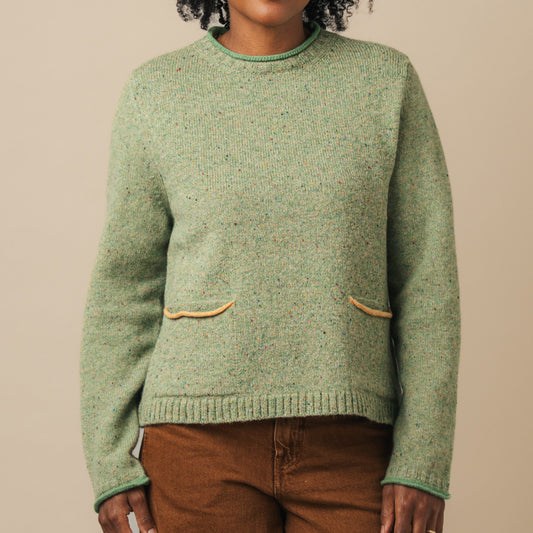 Tweed Nep Sweater - Reed