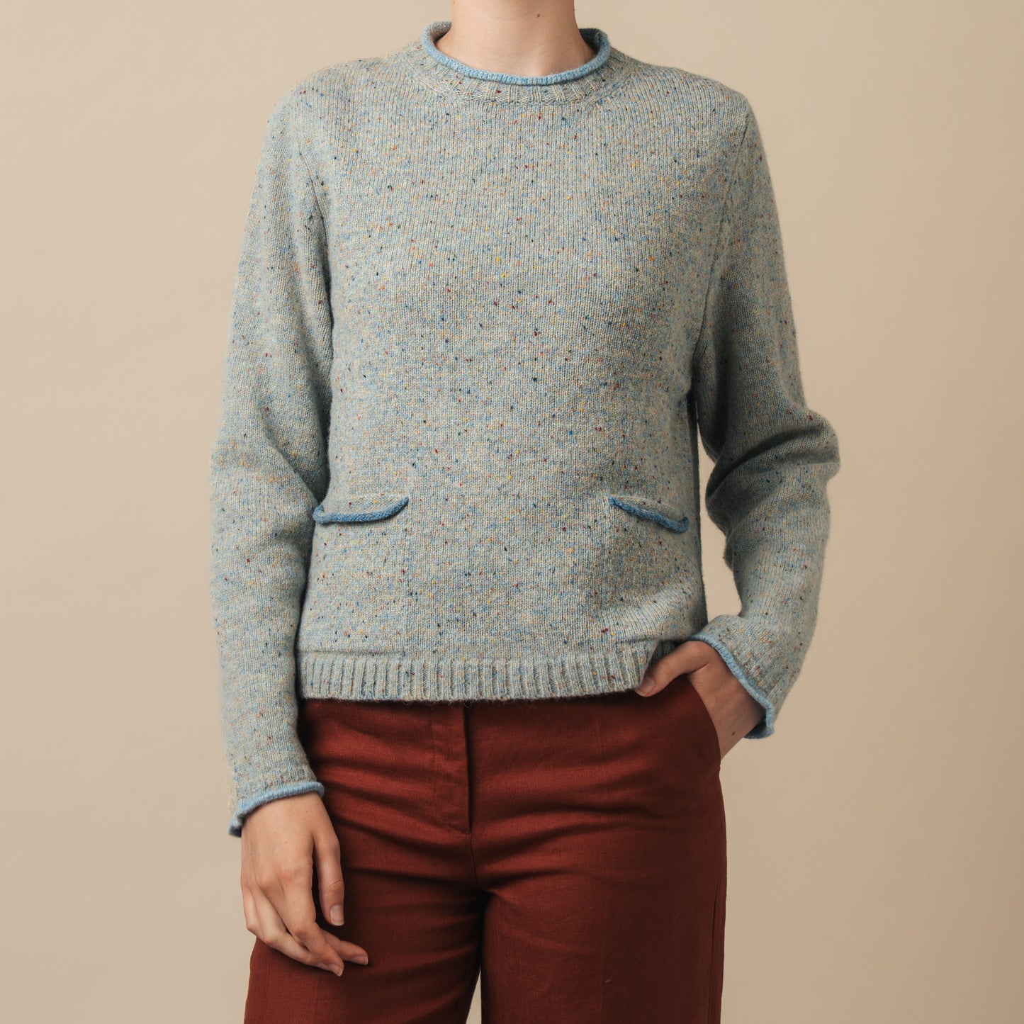 Tweed Nep Sweater - Splash