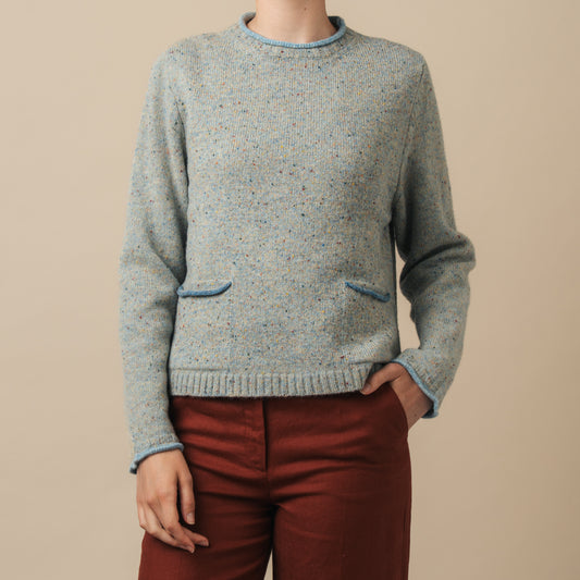 Tweed Nep Sweater - Splash