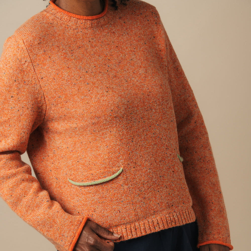 Tweed Nep Sweater - Dune