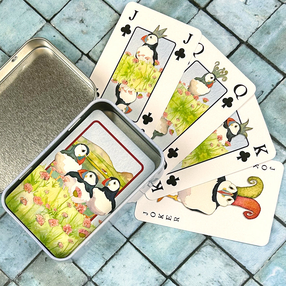 Playing Cards in a Tin
