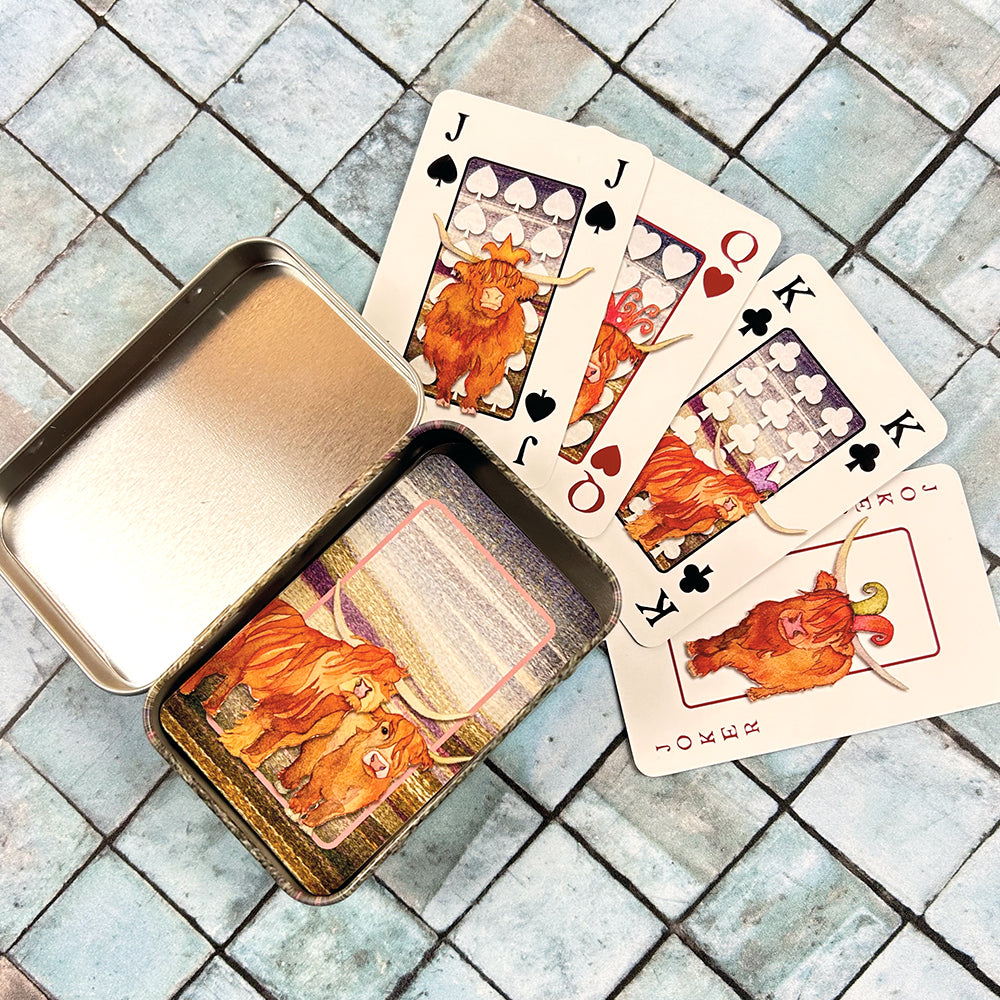 Playing Cards in a Tin