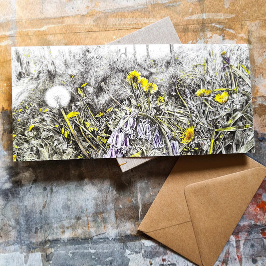 Woodland Wildflowers Concertina Card
