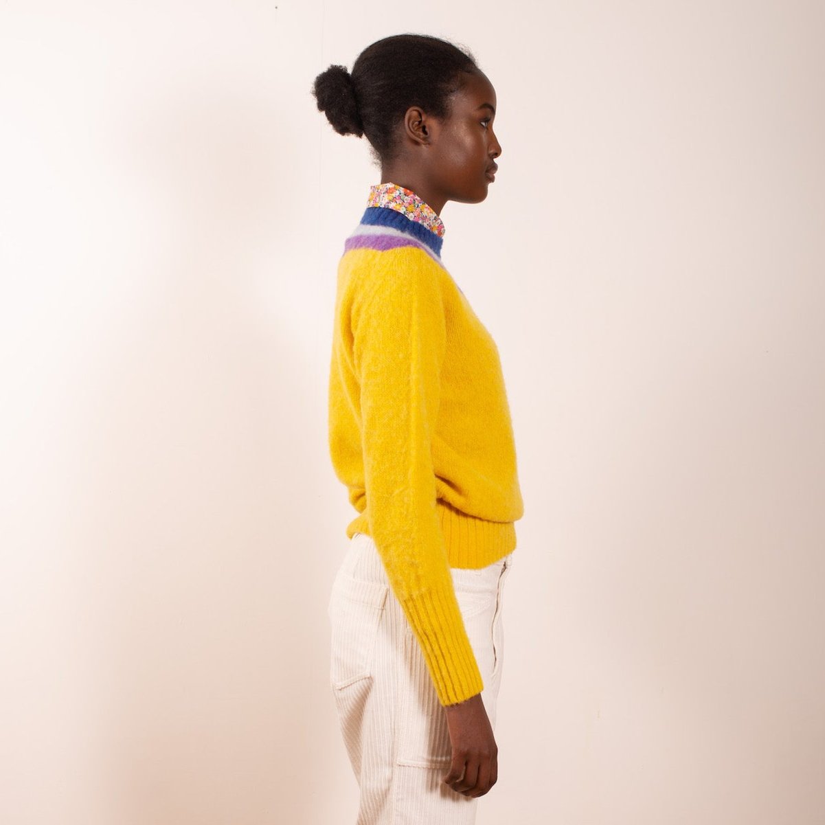 Sophie - Yellow/Purple/Navy