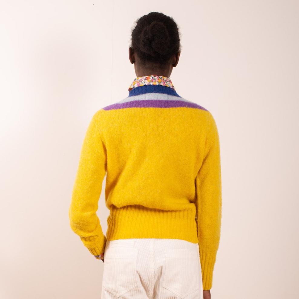 Sophie - Yellow/Purple/Navy
