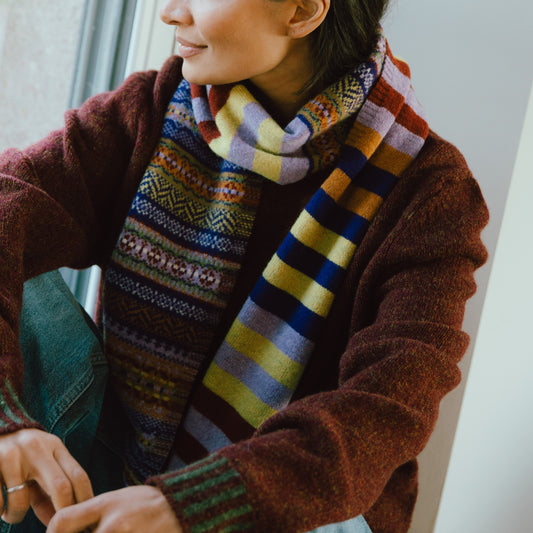 Stobo Scarf - Mulberry