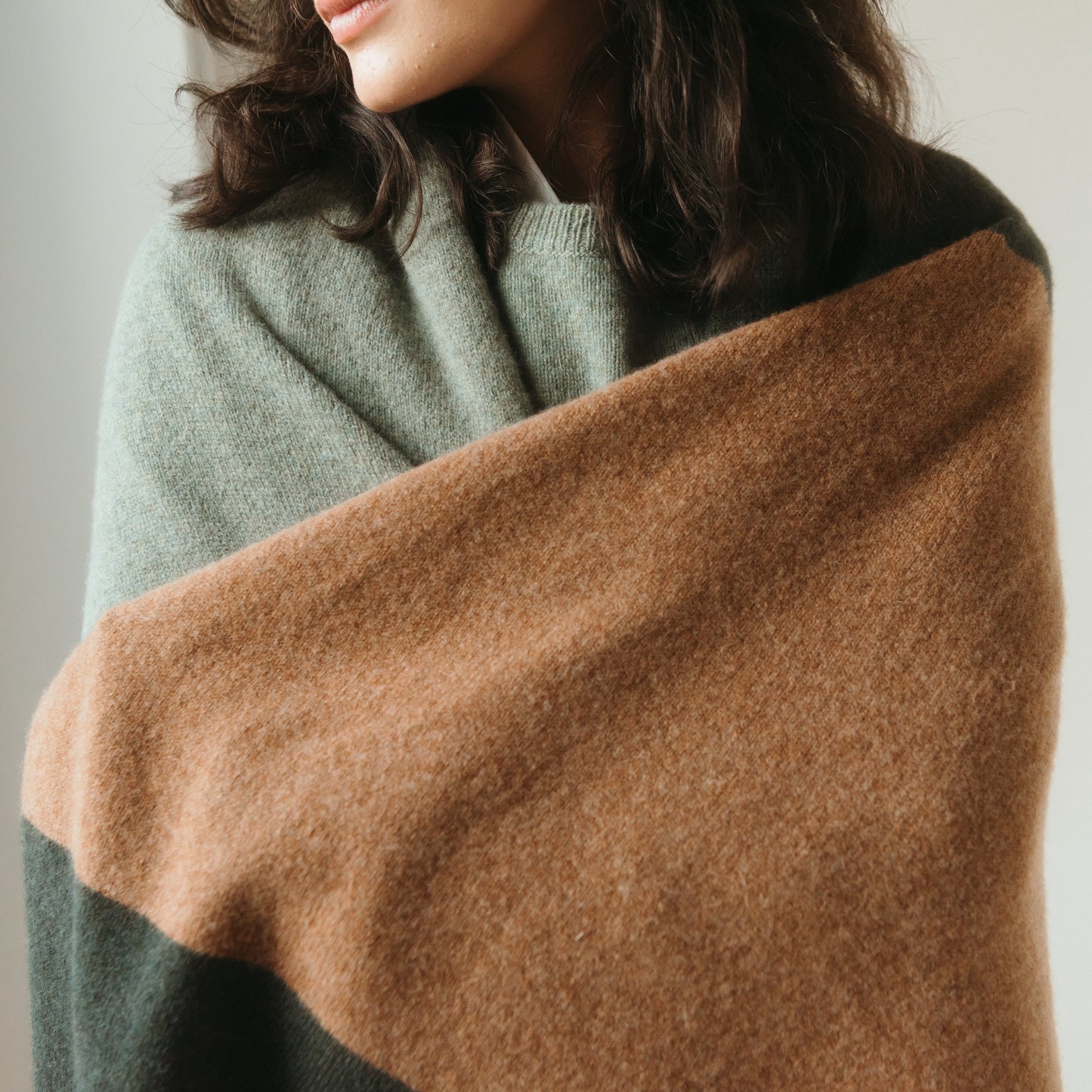 Bowden Colour Block Stole - Orchard