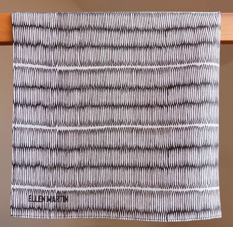 Small Silk Scarf - Monochrome Tatami