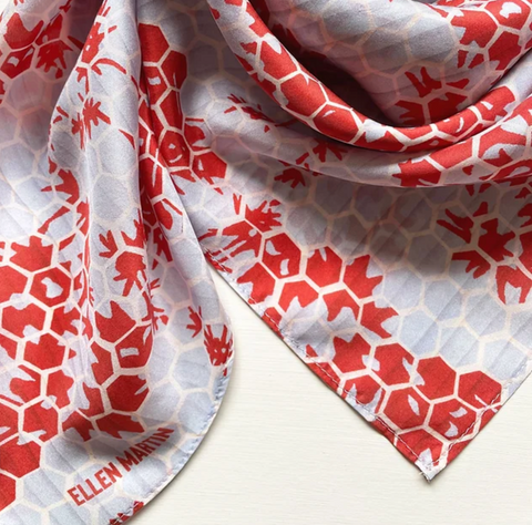 Large Silk Scarf - Kyoto