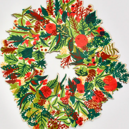 Traditional Wooden Wreath