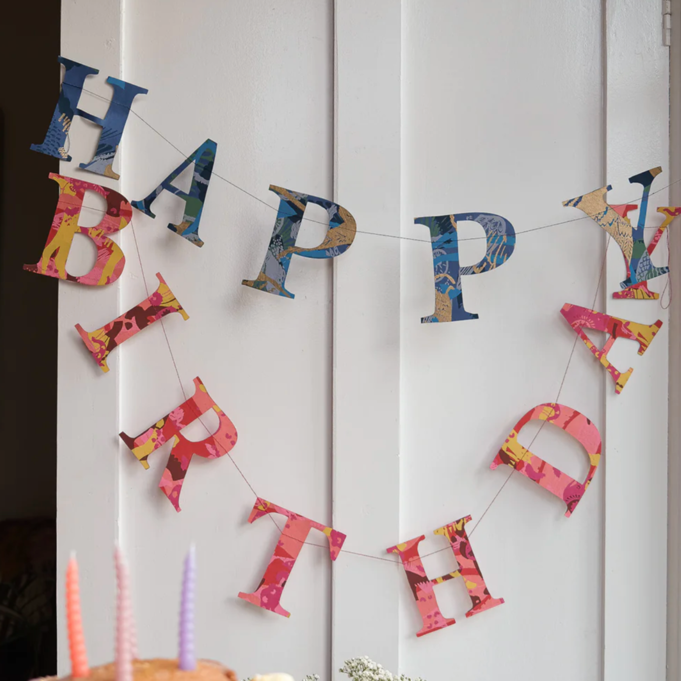 Happy Birthday Garland - Red
